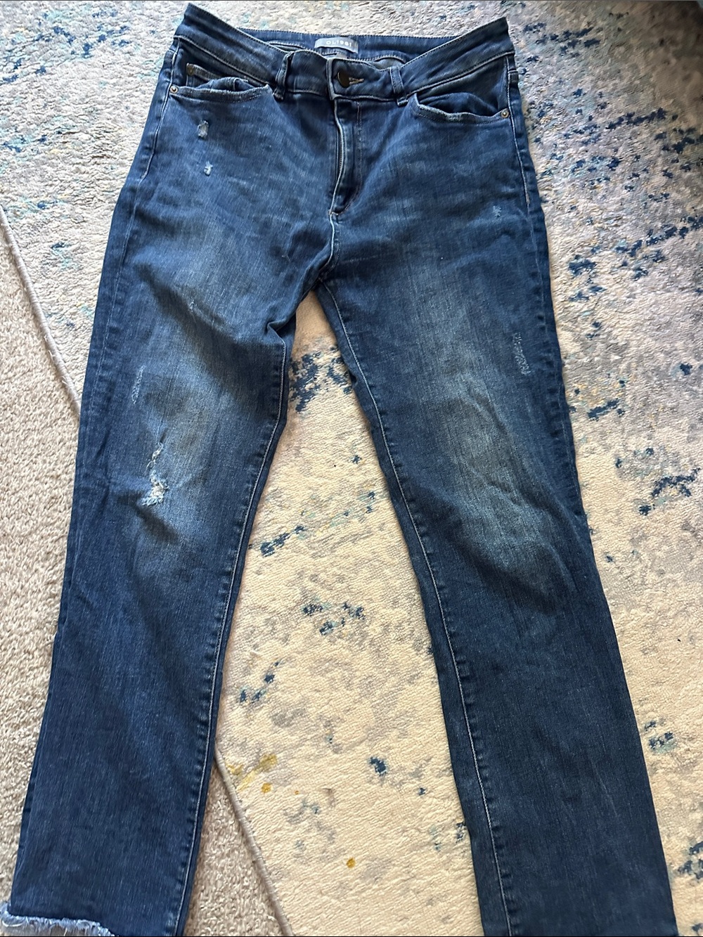 DL1961 Women's Dark Blue Straight Leg Jeans